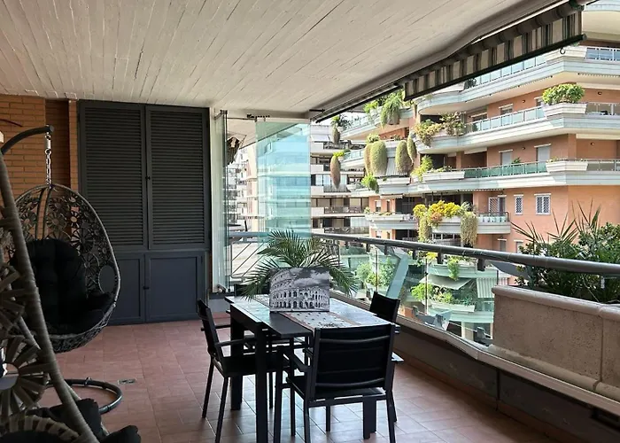 Roma Eur Appartamento Con Piscina Esterna